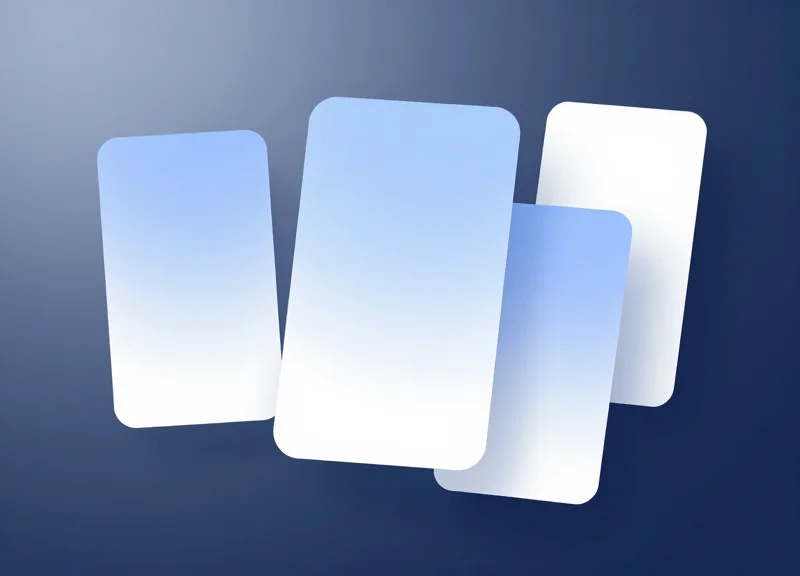 Abstract software interface showing security analytics and loss prevention data cards.