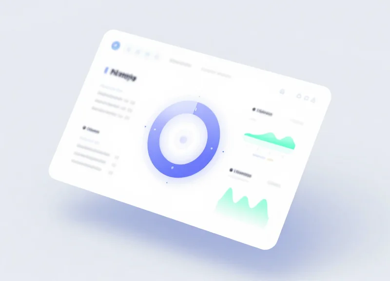 Modern software dashboard concept for managing EAS and security systems