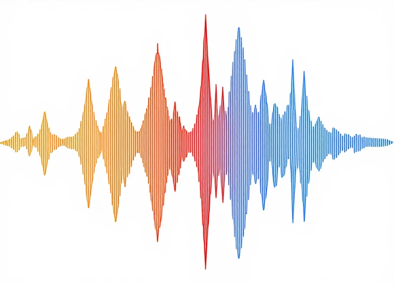 Abstract representation of electromagnetic interference clashing with security signals.