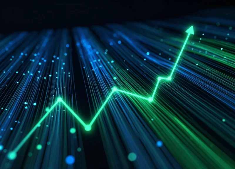 Abstract visualization of glowing data streams representing security efficiency and loss prevention.