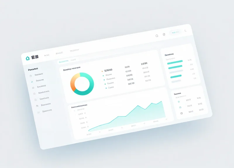 An abstract, modern digital dashboard interface for managing security alarms across a store.
