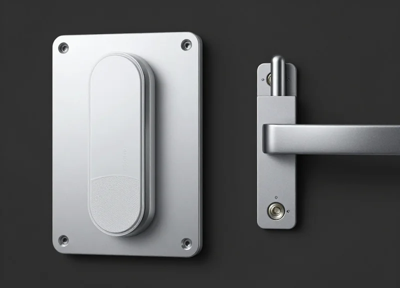 Comparison between an adhesive security sensor and a mechanical locking cable tag.