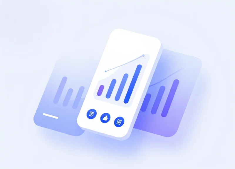 Modern dashboard UI concept showing inventory management with glassmorphism effects and colorful charts.