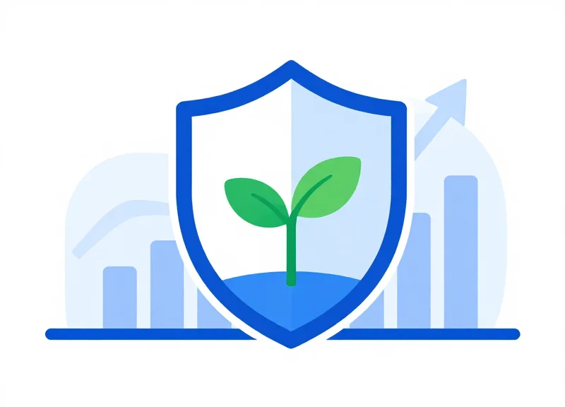 Flat vector illustration representing return on investment in security hardware
