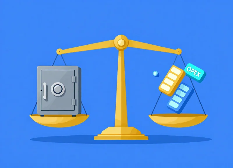 Abstract illustration representing financial flexibility and balance between capital and operational costs
