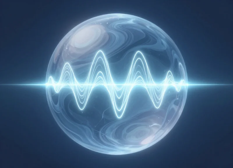 Abstract surrealist art representing radio frequency interference caused by liquid