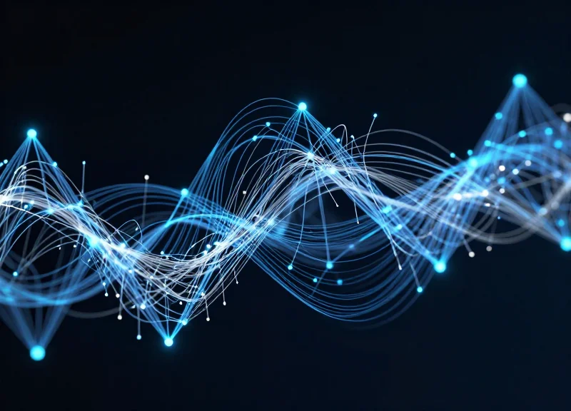 Abstract digital representation of retail loss prevention and data security.