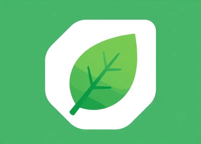Abstract illustration of a security label transforming into a green leaf to represent eco-friendliness