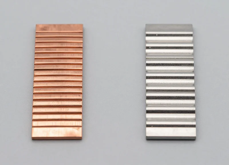 Comparison between AM and RF frequency security tag internal components.