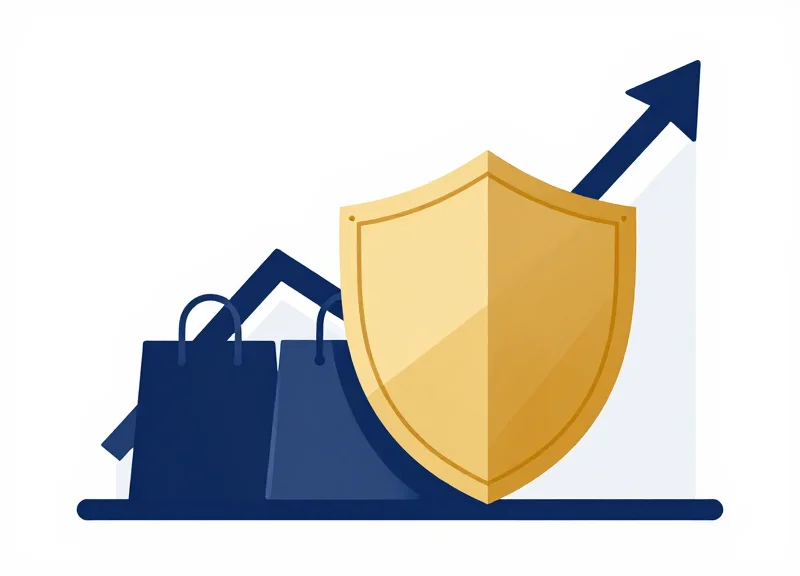Business illustration representing return on investment and loss prevention growth.