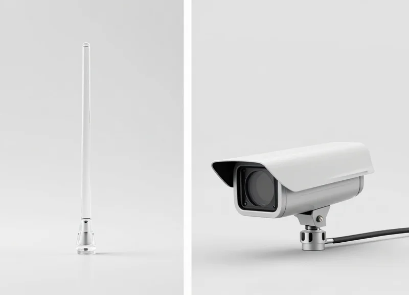 Side-by-side comparison of two different Electronic Article Surveillance (EAS) antenna designs