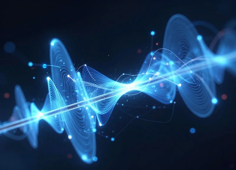 Abstract visualization of electromagnetic waves and security label physics