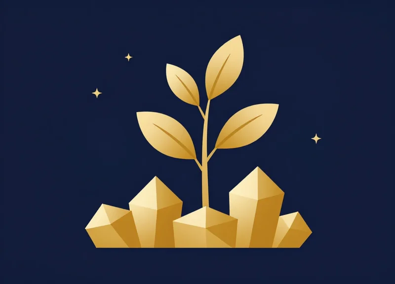 Conceptual illustration representing return on investment and growth for luxury brands