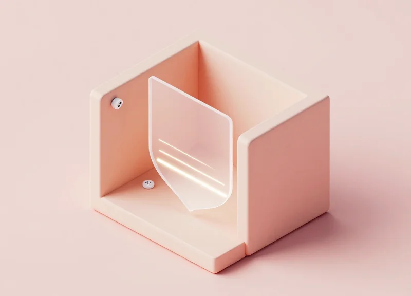 3D isometric cross-section of a store showing hidden microwave security sensors.