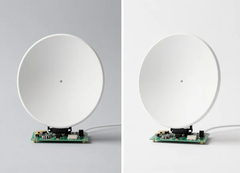 Side-by-side comparison of internal electronic hardware for AM and RF security technologies.