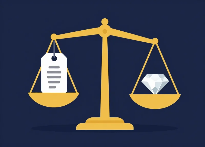 Conceptual illustration showing a balance between luxury security and investment value