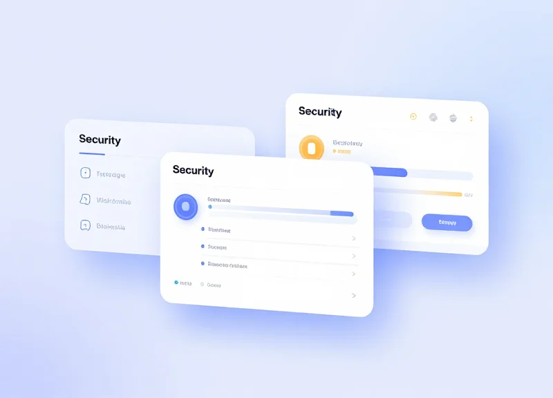 Abstract digital dashboard showing security event logs and system activity for a POS station