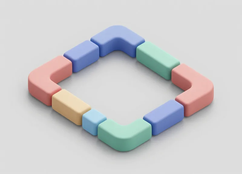 Modular 3D blocks representing automated security incident management and compliance workflows.
