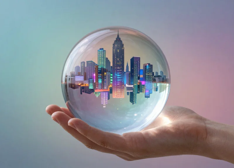 Artistic representation of a future built on clean retail data clarity.