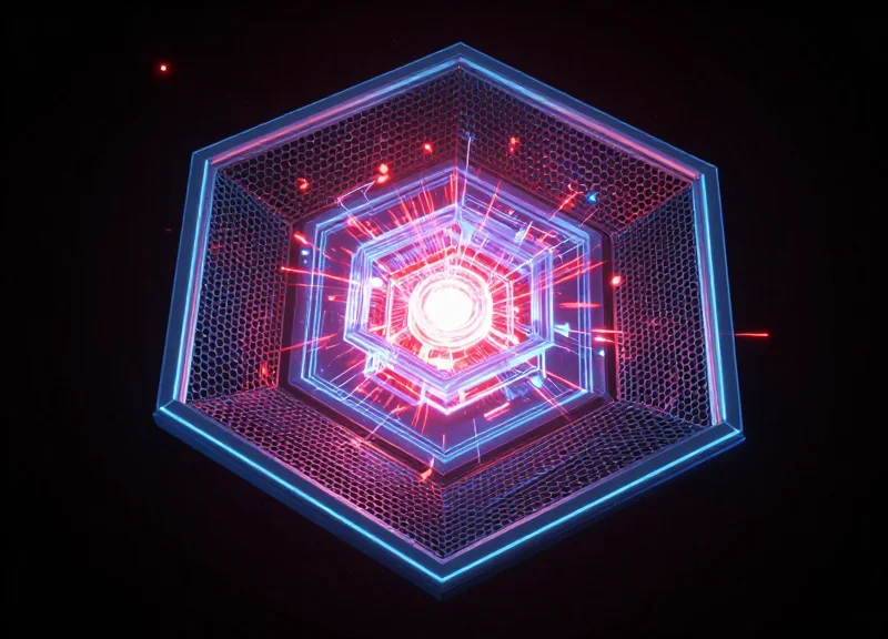 Visualization of electromagnetic shielding protecting a signal from interference.