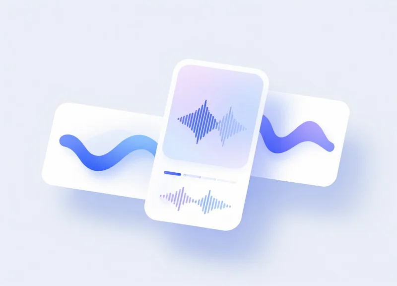 Abstract UI design mockup of a technical monitoring dashboard with glassmorphism effect and signal graphs.