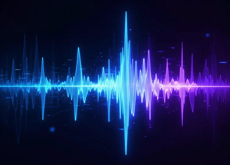 Visualization of radio frequency signal waveforms and spectrum analysis.