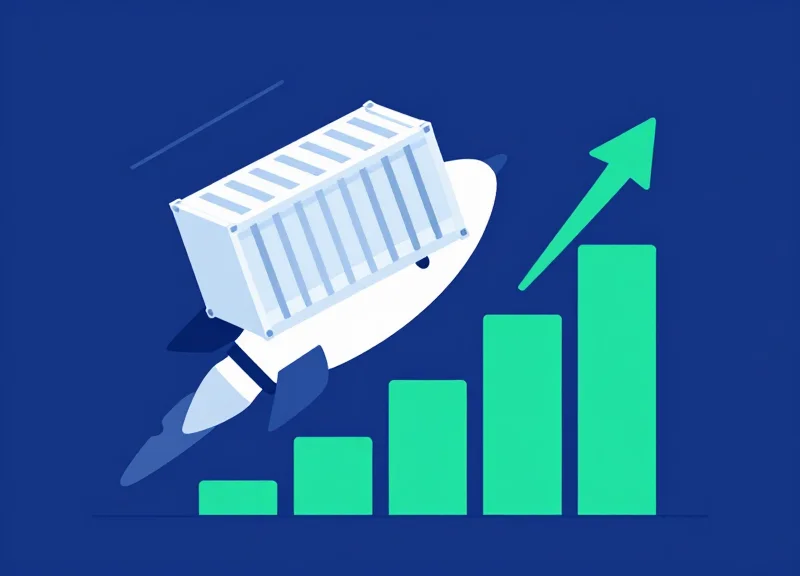 Conceptual illustration of growth and savings resulting from cold chain modernization.