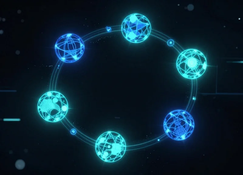 Abstract digital representation of textile lifecycle data flowing through glowing fiber optic lines.