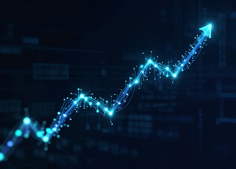 Glowing digital nodes and fiber optic streams representing an automated audit trail.