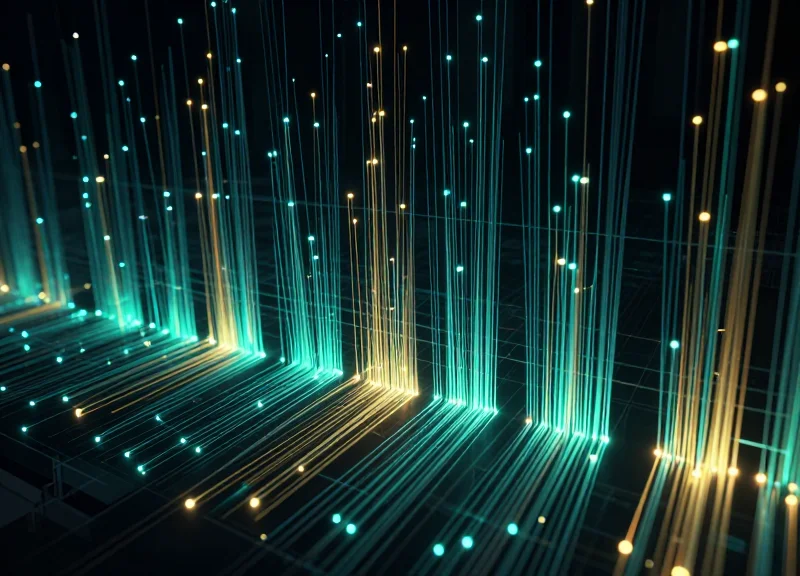 Abstract visualization of real-time data flow for industrial optimization
