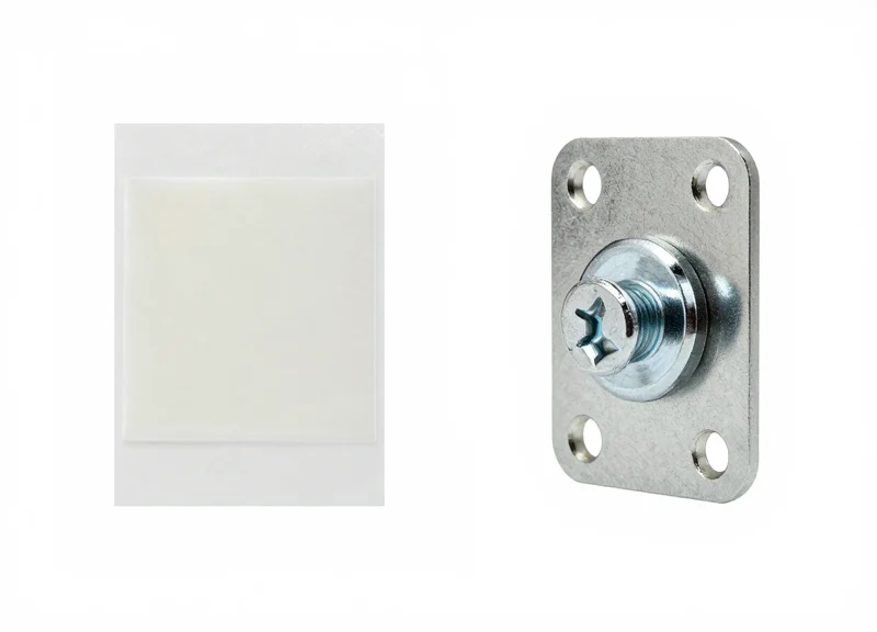 Comparison of adhesive mounting vs screw-on mounting for RFID tags
