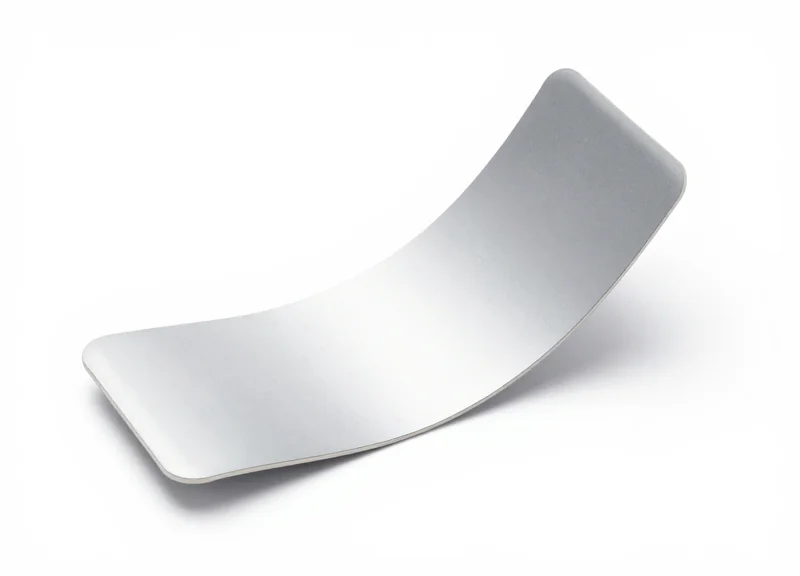 A modern flexible on-metal RFID tag showing its thin and bendable design.