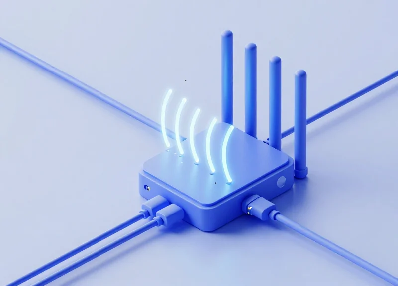 Isometric 3D visualization of RFID cable signal integrity and loss