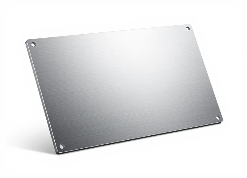 Close-up of a sleek, thin metallic RFID floor antenna unit designed for in-floor installation.