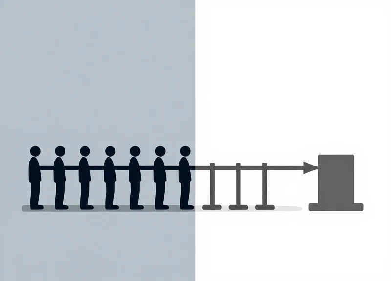 Split-screen visual comparison representing the efficiency of automated check-in systems versus manual methods.