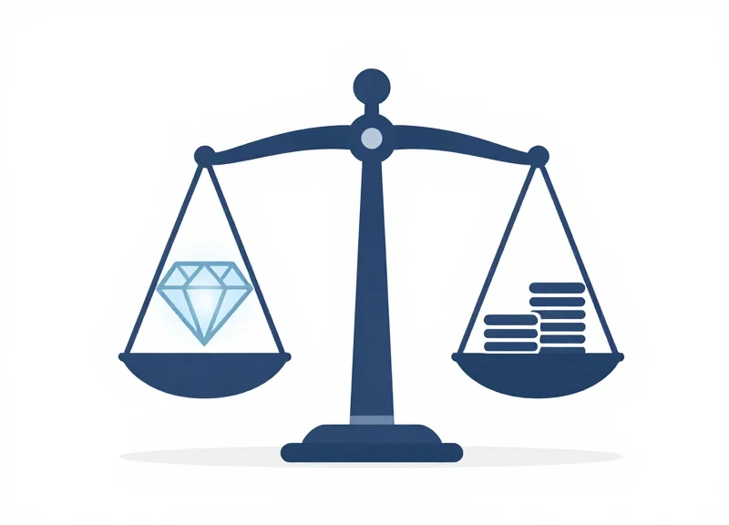 A minimalist illustration representing the balance between accuracy and cost