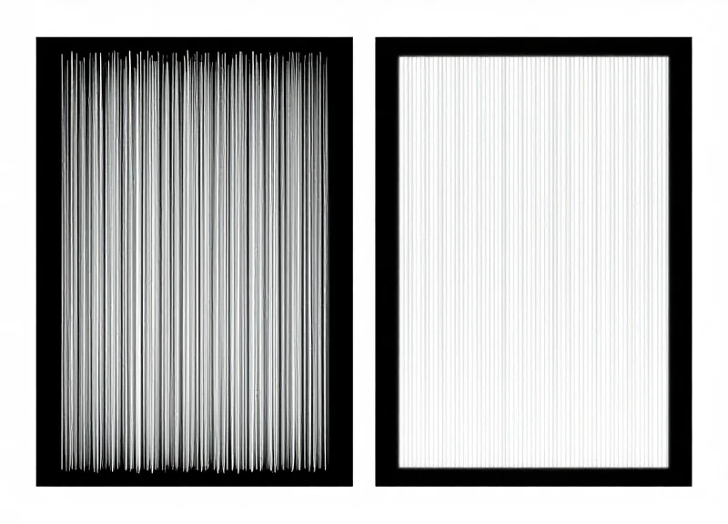 Side-by-side comparison showing messy data signals on one side and perfectly aligned glowing signals on the other