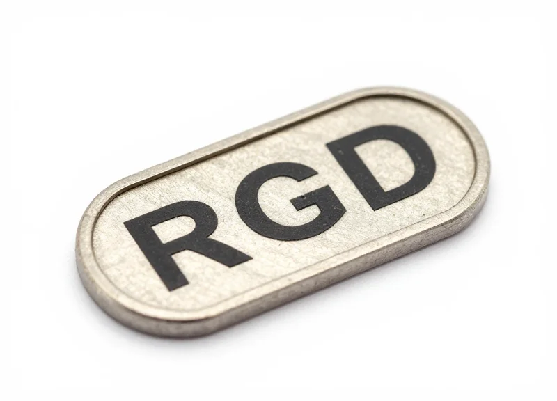 A high-quality industrial RFID tag on a clean white background showing durable materials.