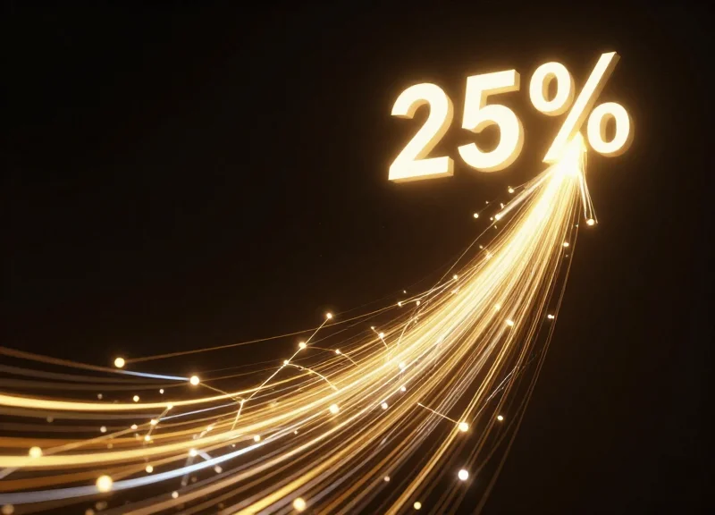Abstract digital visualization of time efficiency and labor optimization with glowing light trails