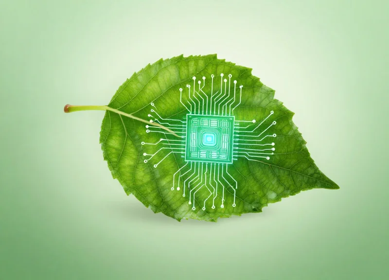 Abstract representation of reducing food waste for environmental sustainability