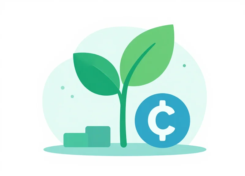 Abstract illustration representing the balance between retail profit and sustainability.