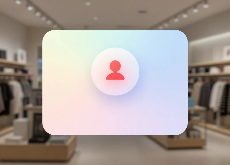 Modern notification interface showing an abstract inventory alert icon