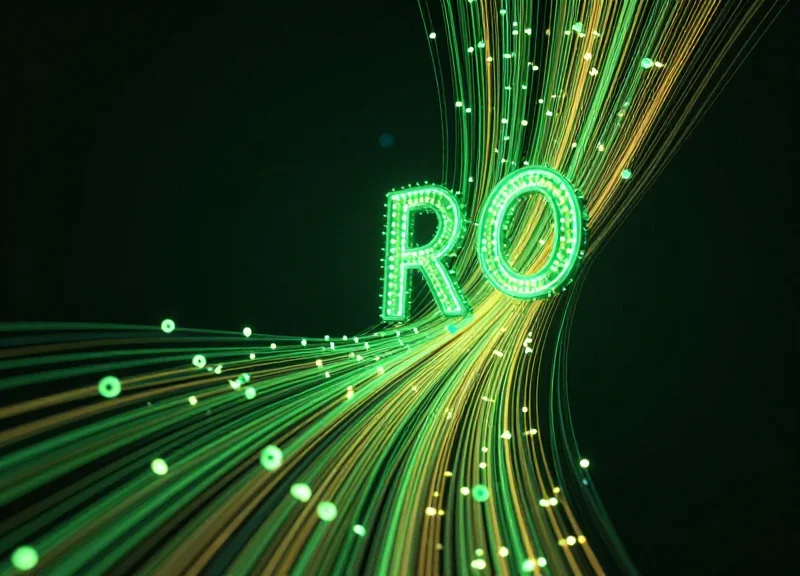 Abstract digital visualization of growing financial nodes and data streams representing investment returns.
