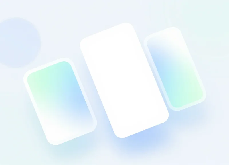 An abstract user interface mockup representing a centralized remote management dashboard for hospital devices.