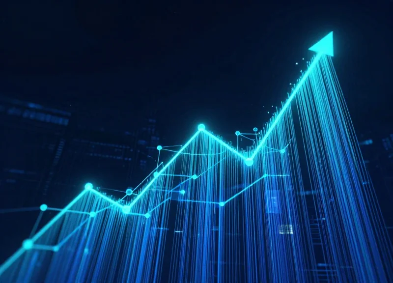 An abstract visualization of the future of digital animal health technology in 2026.