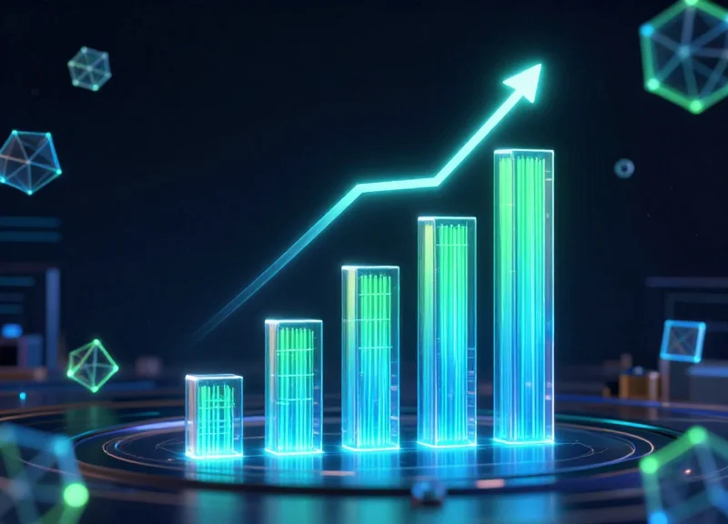 Abstract visualization of efficiency and scalability in supply chain management.