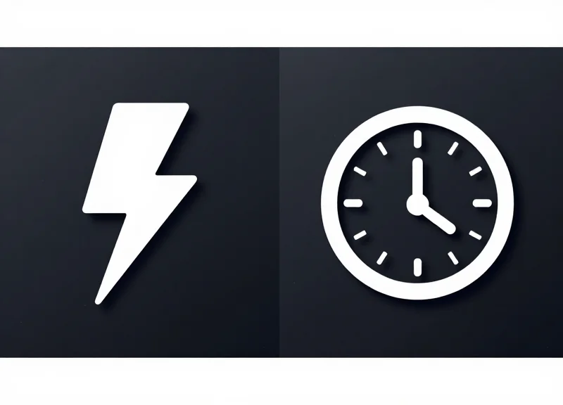 Side-by-side visual comparison of data trigger methods using symbolic icons like a lightning bolt and a clock.