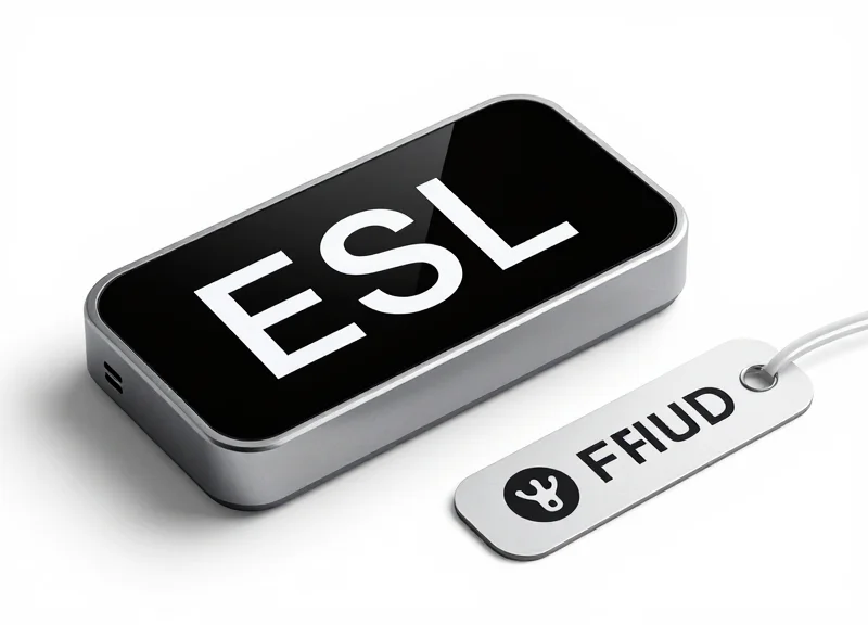Industrial RFID tag and electronic shelf label for tool tracking.