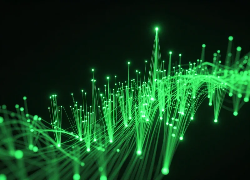 Abstract digital concept of ultra-low power consumption and long-lasting energy efficiency.