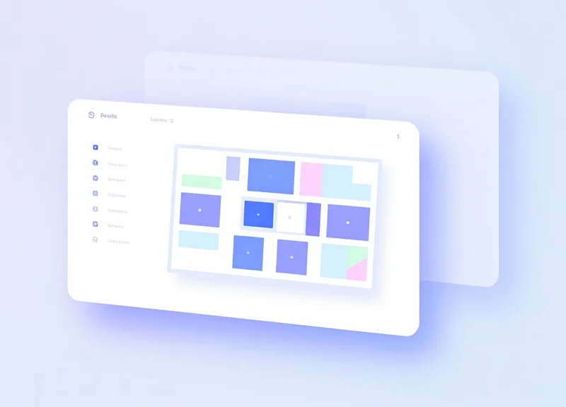 Conceptual software interface for workspace management showing desk availability.
